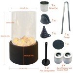 Portable Mini Tabletop Fire Pit for Indoor/Outdoor Use