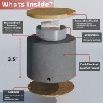 Tabletop Fire Pit Bowl for Indoor and Outdoor Use