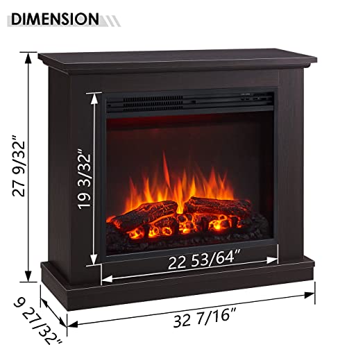 LegendFlame® Madison Electric Fireplace with Mantel Surround
