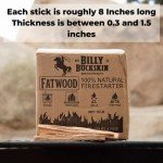Billy Buckskin Fatwood Fire Starter Sticks - 10 lbs