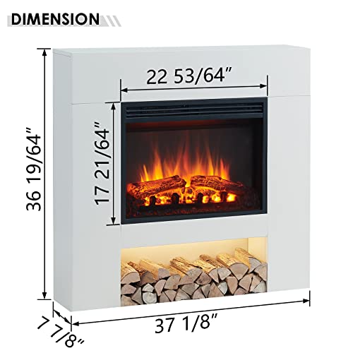 Georgia Electric Fireplace with 37" Mantel Surround