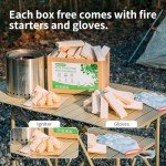 Mini Firewood Set with Starters and Gloves