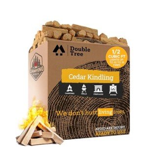 Natural Cedar Fire Starter Sticks for Camping & Grilling