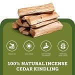 Natural Cedar Fire Starter Sticks for Camping & Grilling