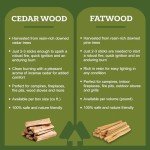 Natural Cedar Fire Starter Sticks for Camping & Grilling