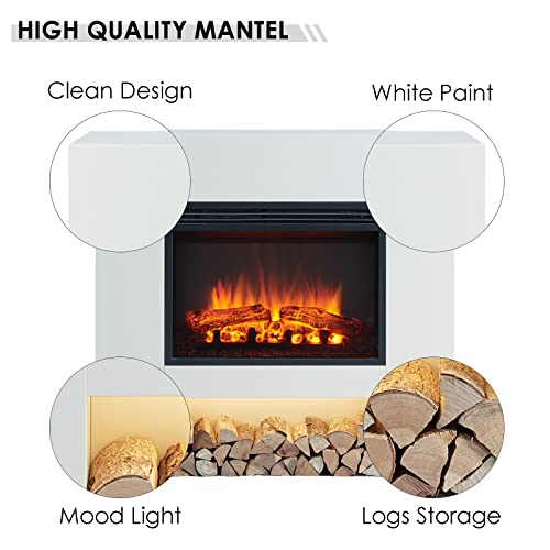 Georgia Electric Fireplace with 37" Mantel Surround
