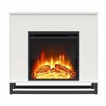 Ameriwood 32" Electric Fireplace with Mantel - White