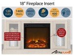 Ameriwood 32" Electric Fireplace with Mantel - White