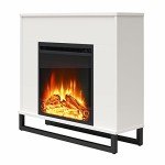 Ameriwood 32" Electric Fireplace with Mantel - White