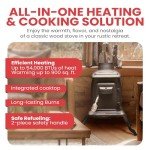US Stove 900 Sq. Ft. Cast Iron Wood Stove
