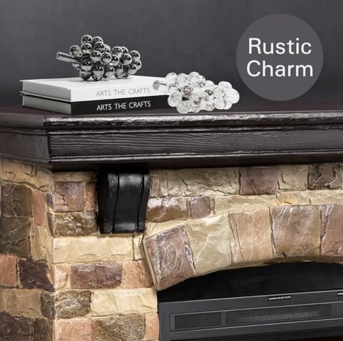 48" Electric Fireplace Mantel with Remote Control