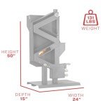 US Stove Non-Electric Pellet Stove, 60 lbs Hopper