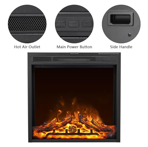 48" Electric Fireplace Mantel with Remote Control