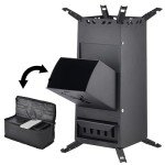 Portable Folding Rocket Stove for Outdoor Cooking