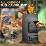Portable Folding Rocket Stove for Outdoor Cooking