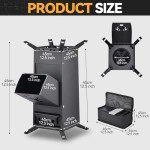 Portable Folding Rocket Stove for Outdoor Cooking