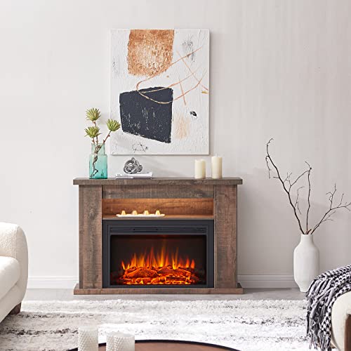 Barron Electric Fireplace with Shelf and Jaden Insert