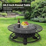 Hykolity 81.3 cm Outdoor Fire Pit with Grill
