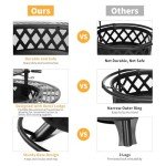 Hykolity 81.3 cm Outdoor Fire Pit with Grill