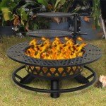 Hykolity 81.3 cm Outdoor Fire Pit with Grill