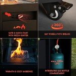 Planika Faro Propane Outdoor Patio Heater Fireplace