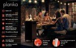 Planika Faro Propane Outdoor Patio Heater Fireplace