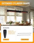 Star Patio Hanging Electric Infrared Outdoor Heater