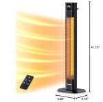 VAGKRI 42" Outdoor Infrared Patio Heater with Remote