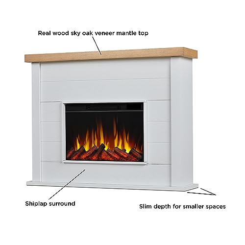 Real Flame Marshall 49" Electric Fireplace with Mantel