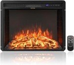 COSTWAY 26-Inch Electric Fireplace Insert with Remote