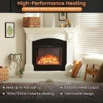 COSTWAY 26-Inch Electric Fireplace Insert with Remote