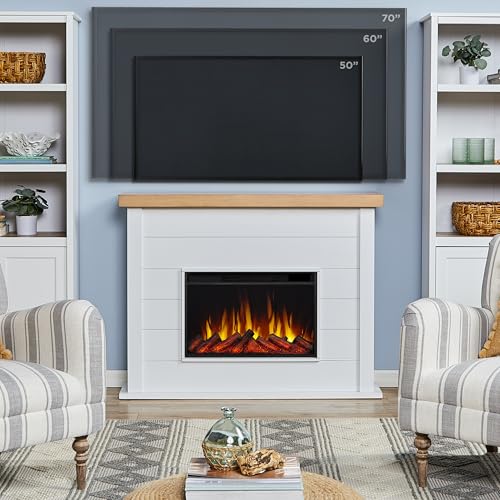 Real Flame Marshall 49" Electric Fireplace with Mantel