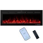 Smart 65" Electric Fireplace Insert with Remote
