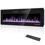 60” Electric Fireplace with Remote Control & Touch Screen