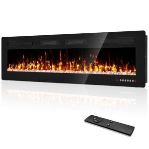 72" Electric Fireplace Insert with Remote Control