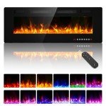 BREEZEHEAT 50-Inch Recessed Electric Fireplace Heater