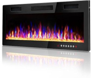 Vitesse 50" Ultra-Thin Electric Wall Fireplace