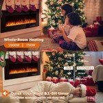 Vitesse 50" Ultra-Thin Electric Wall Fireplace