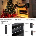 Vitesse 50" Ultra-Thin Electric Wall Fireplace
