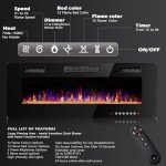 BOSSIN 50" Ultra-Thin Electric Wall Fireplace