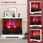 27” Electric Fireplace with 3-Sided Glass View