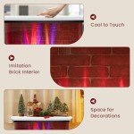 27” Electric Fireplace with 3-Sided Glass View