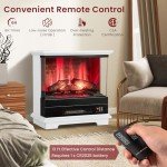 27” Electric Fireplace with 3-Sided Glass View