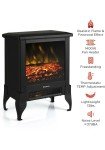 TURBRO TS17 Compact Electric Fireplace Stove