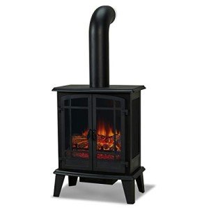 Real Flame Foster Electric Stove Fireplace with Thermostat