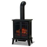 Real Flame Foster Electric Stove Fireplace with Thermostat