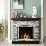 LIVILAND 36" Electric Fireplace with Remote Control