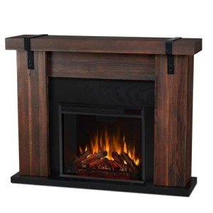 Aspen 49" Chestnut Barnwood Electric Fireplace
