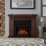 Aspen 49" Chestnut Barnwood Electric Fireplace