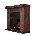 Aspen 49" Chestnut Barnwood Electric Fireplace